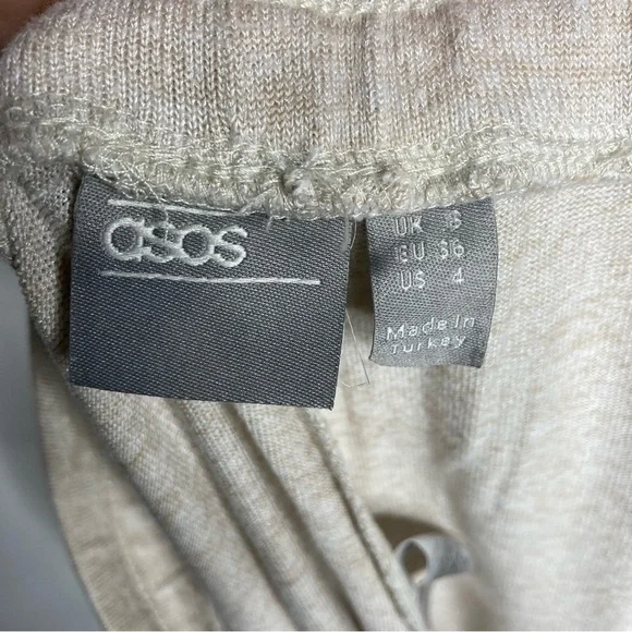 ASOS oatmeal joggers size 4 - Picture 5 of 7